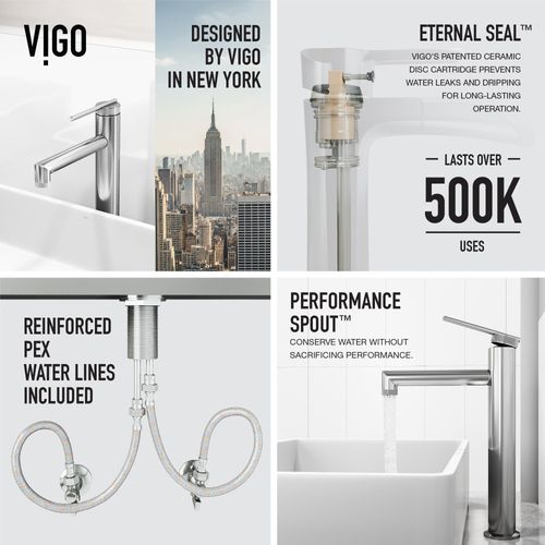 Main product image of Sterling Single Handle Bathroom Vessel Faucet (Chrome), VG03032CH