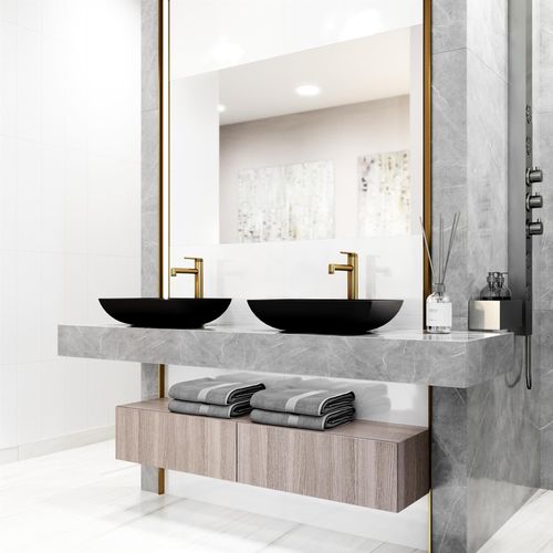 Main product image of Sterling Single Handle Bathroom Vessel Faucet (Matte Brushed Gold), VG03032MG