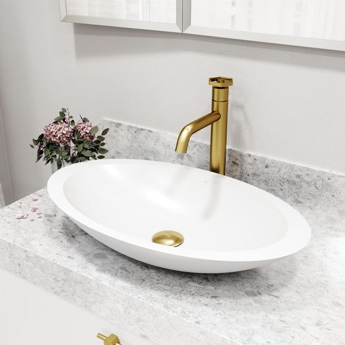 Main product image of Ruxton Single Handle Bathroom Vessel Faucet (Matte Brushed Gold), VG03033MG