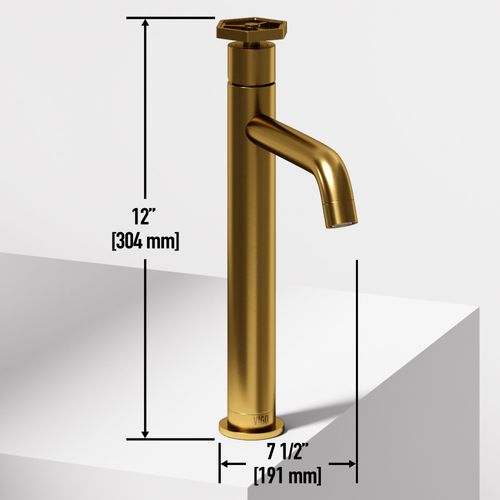 Main product image of Ruxton Single Handle Bathroom Vessel Faucet (Matte Brushed Gold), VG03033MG