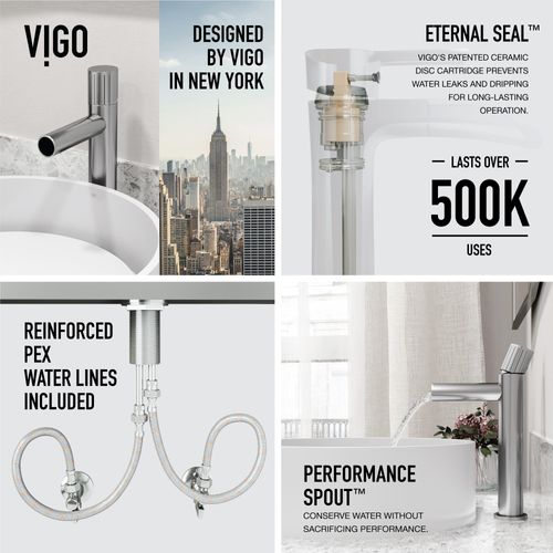 Main product image of Ashford Single Handle Bathroom Vessel Faucet (Brushed Nickel), VG03034BN