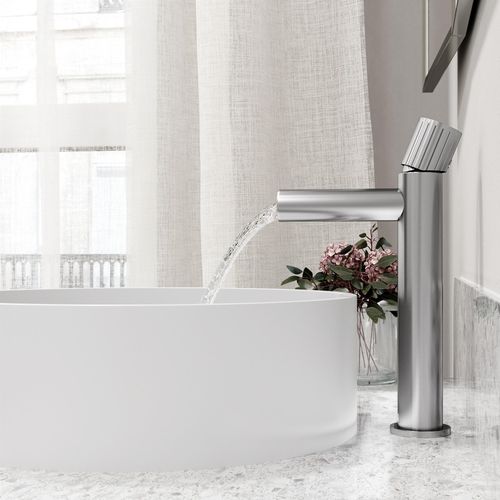 Main product image of Ashford Single Handle Bathroom Vessel Faucet (Brushed Nickel), VG03034BN