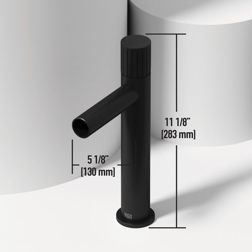Main product image of Ashford Single Handle Bathroom Vessel Faucet (Matte Black), VG03034MB