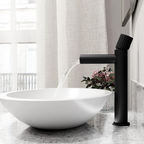 Main product image of Ashford Single Handle Bathroom Vessel Faucet (Matte Black), VG03034MB