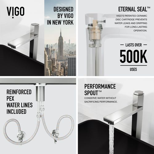 Main product image of Nova Single Handle Bathroom Vessel Faucet (Brushed Nickel), VG03035BN