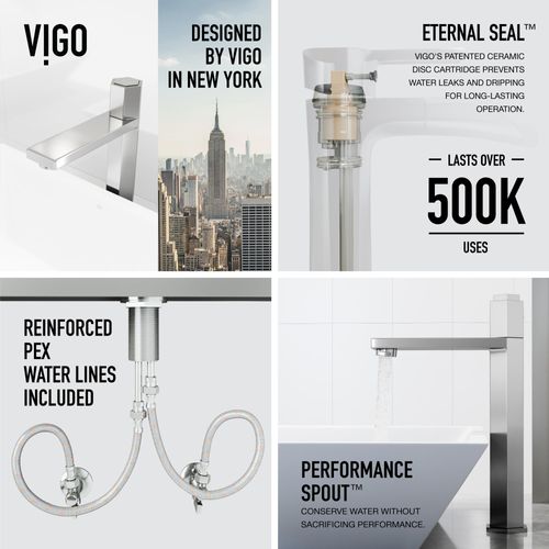 Main product image of Nova Single Handle Bathroom Vessel Faucet (Chrome), VG03035CH