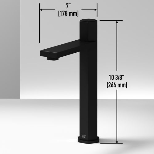 Main product image of Nova Single Handle Bathroom Vessel Faucet (Matte Black), VG03035MB