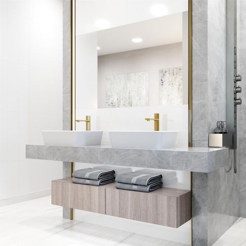 Main product image of Nova Single Handle Bathroom Vessel Faucet (Matte Brushed Gold), VG03035MG