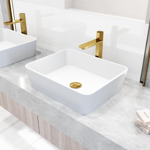 Main product image of Nova Single Handle Bathroom Vessel Faucet (Matte Brushed Gold), VG03035MG