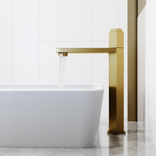 Main product image of Nova Single Handle Bathroom Vessel Faucet (Matte Brushed Gold), VG03035MG