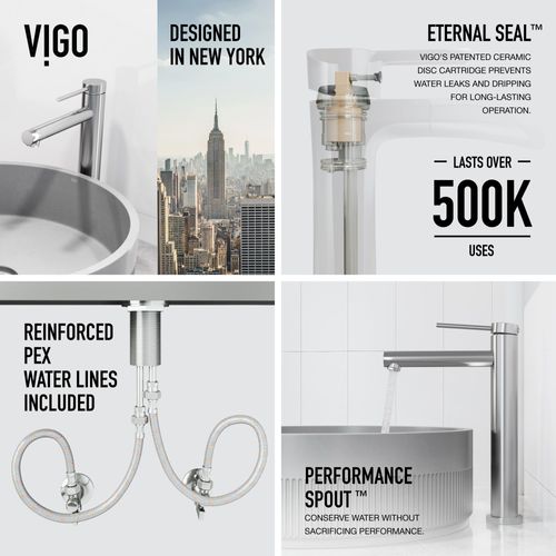 Main product image of Jewel Single Handle Bathroom Vessel Faucet (Brushed Nickel), VG03037BN