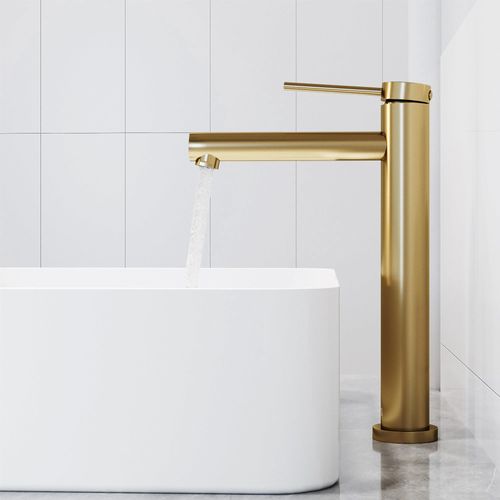Main product image of Jewel Single Handle Bathroom Vessel Faucet (Matte Brushed Gold), VG03037MG