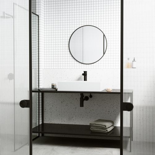 Main product image of Montauk Matte Stone 23" x 15" x 5" Rectangular Vessel Bathroom Sink (Modern White)