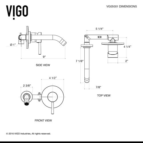 Main product image of Olus Single Handle Bathroom Faucet (Brushed Nickel), VG05001BN