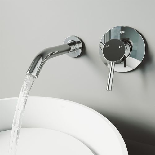 Main product image of Olus Single Handle Wall Mount Bathroom Faucet (Chrome), VG05001CH