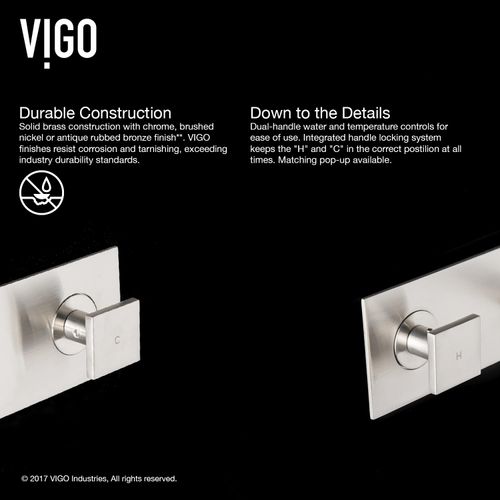 Main product image of Titus Two Handle Bathroom Faucet (Brushed Nickel), VG05002BN