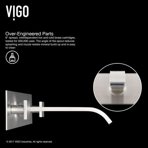 Main product image of Titus Two Handle Bathroom Faucet (Brushed Nickel), VG05002BN