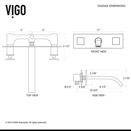 Main product image of Titus Two Handle Bathroom Faucet (Chrome), VG05002CH
