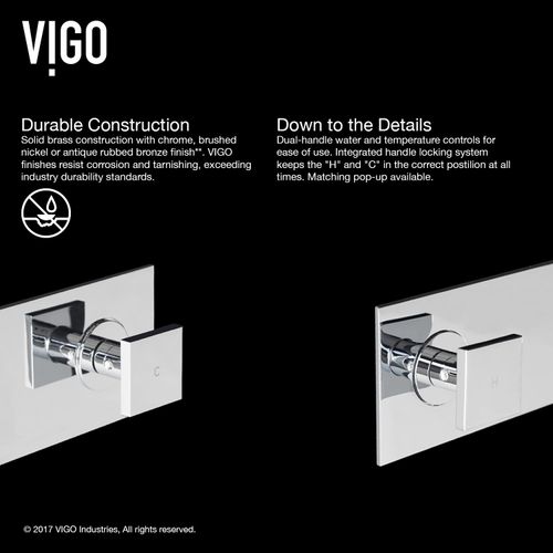 Main product image of Titus Two Handle Bathroom Faucet (Chrome), VG05002CH