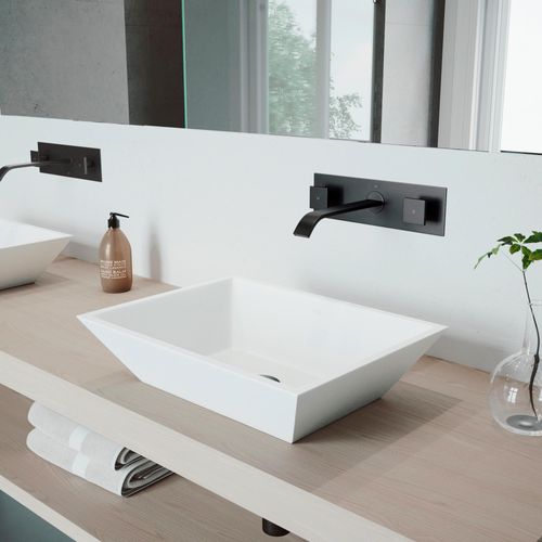 Main product image of Titus Two Handle Bathroom Faucet (Matte Black), VG05002MB