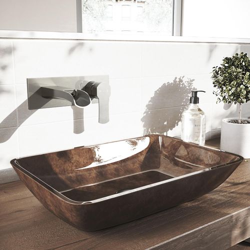 Main product image of Cornelius Single Handle Wall Mount Bathroom Faucet (Brushed Nickel), VG05004BN