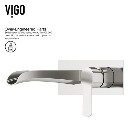 Main product image of Cornelius Single Handle Wall Mount Bathroom Faucet (Brushed Nickel), VG05004BN
