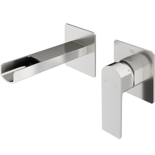Main product image of Atticus Single Handle Wall Mount Bathroom Faucet (Brushed Nickel), VG05005BN