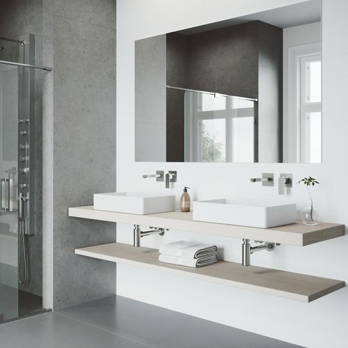 Main product image of Atticus Single Handle Wall Mount Bathroom Faucet (Brushed Nickel), VG05005BN