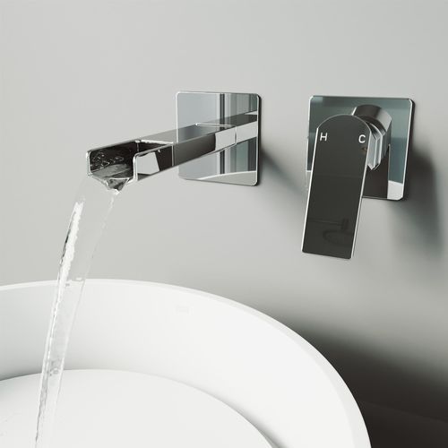 Main product image of Atticus Single Handle Wall Mount Bathroom Faucet (Chrome), VG05005CH