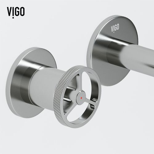 Main product image of Cass Two Handle Wall Mount Bathroom Faucet (Brushed Nickel), VG05007BN
