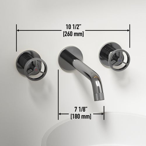 Main product image of Cass Two Handle Wall Mount Bathroom Faucet (Chrome), VG05007CH