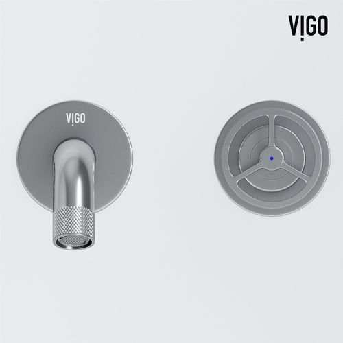 Main product image of Cass Two Handle Wall Mount Bathroom Faucet (Chrome), VG05007CH