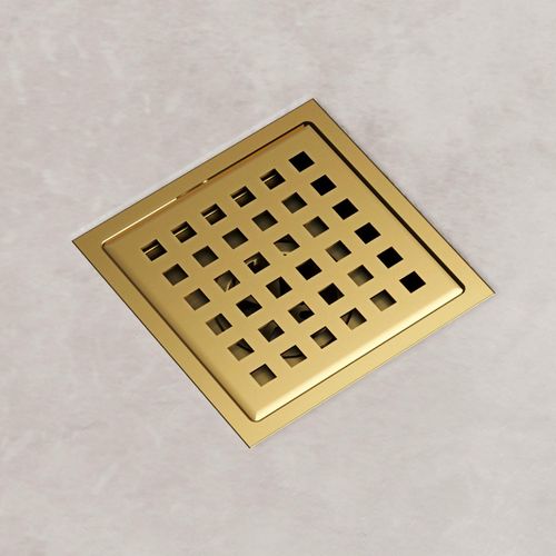 Main product image of Elan Square Shower Drain (Matte Brushed Gold)