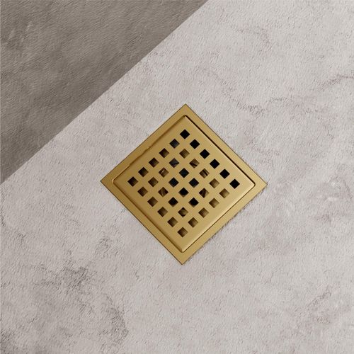 Main product image of Elan Square Shower Drain (Matte Brushed Gold)