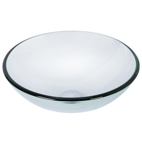 Main product image of Giovanni Glass 17" x 17" x 7" Round Vessel Bathroom Sink (Iridescent)