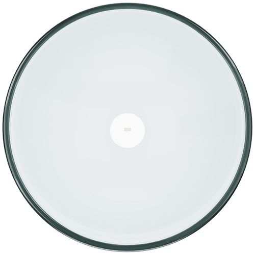 Main product image of Giovanni Glass 17" x 17" x 7" Round Vessel Bathroom Sink (Iridescent)