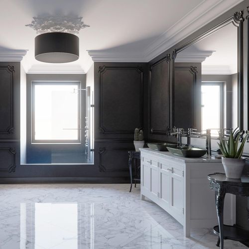 Main product image of Donatello Glass 18" 13" x 4" Rectangular Vessel Bathroom Sink (Artistic Onyx Gray)