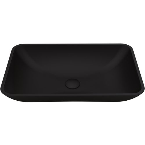 Main product image of Noma Glass 22" x 14" x 4" Vessel Bathroom Sink (Black MatteShell)