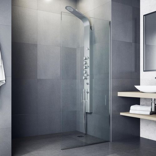 Main product image of Brielle 6-Jet Shower Panel System w/ Fixed Rainhead & Shower Wand, 2.5 GPM (Stainless Steel)