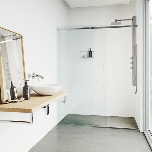 Main product image of Rector 2-Jet Shower Panel System w/ Adj. Square Head & Shower Wand, 1.8 GPM (Stainless Steel)