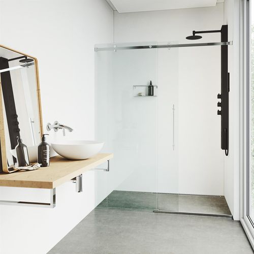 Main product image of Ellington 4-Jet Shower Panel System w/ Adj. Round Head & Shower Wand, 1.8 GPM (Matte Black)