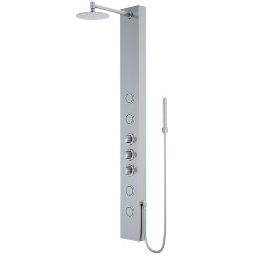 Main product image of Ellington 4-Jet Shower Panel System w/ Adj. Round Head & Shower Wand, 1.8 GPM (Stainless Steel)