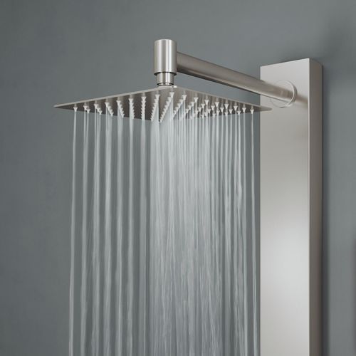 Main product image of Orchid 2-Jet Shower Panel System w/ Adj. Square Head & Shower Wand, 1.8 GPM (Stainless Steel)