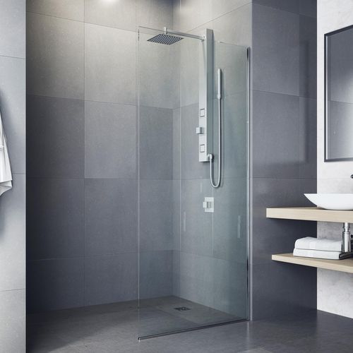 Main product image of Orchid 2-Jet Shower Panel System w/ Adj. Square Head & Shower Wand, 1.8 GPM (Stainless Steel)