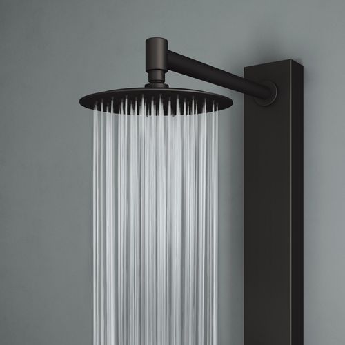 Main product image of Gardenia 2-Jet Shower Panel System/ Adj. Round Head & Shower Wand, 1.8 GPM (Matte Black)