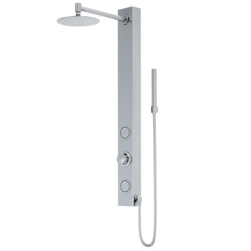 Main product image of Gardenia 2-Jet Shower Panel System/ Adj. Round Head & Shower Wand, 1.8 GPM (Stainless Steel)