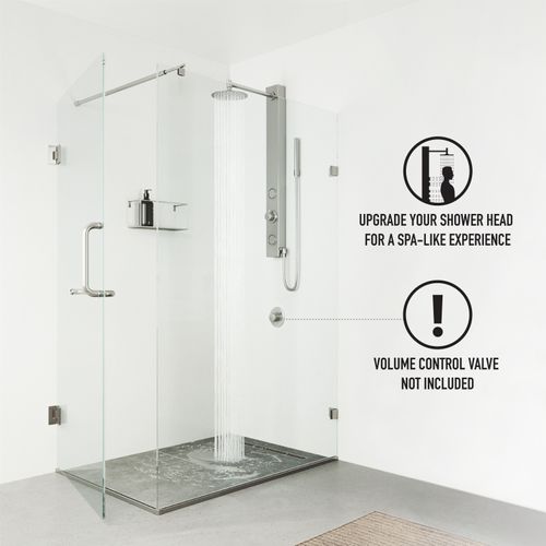 Main product image of Gardenia 2-Jet Shower Panel System/ Adj. Round Head & Shower Wand, 1.8 GPM (Stainless Steel)