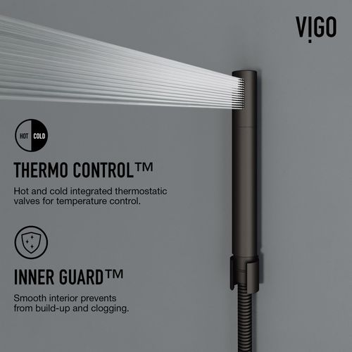 Main product image of Bowery 4-Jet Shower Panel System, Shower Head, Tub Filler & Hand Shower, 1.8 GPM (Matte Black)