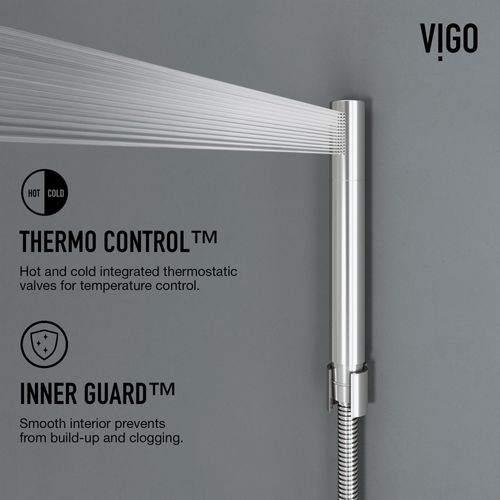Main product image of Bowery 4-Jet Shower Panel System w/ Square Rainhead, Tub Filler & Hand Shower, 1.8 GPM (SS)