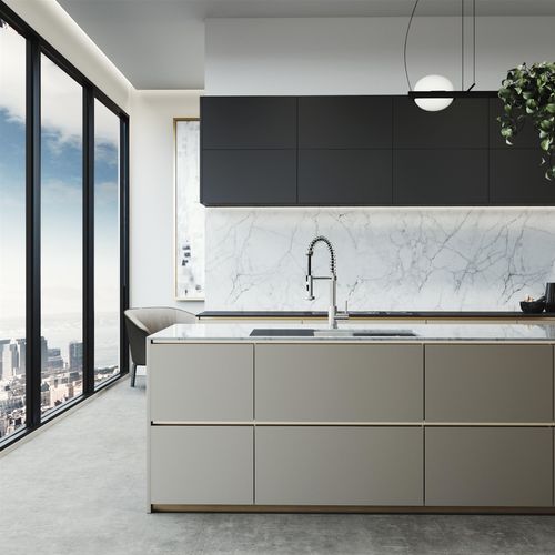 Main product image of Hampton SS 32" x 17" x 10" Single Bowl Undermount Workstation Sink, Utility Ledge & Accessories